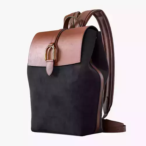 Ralph Lauren Welington Calf-Suede Backpack Navy