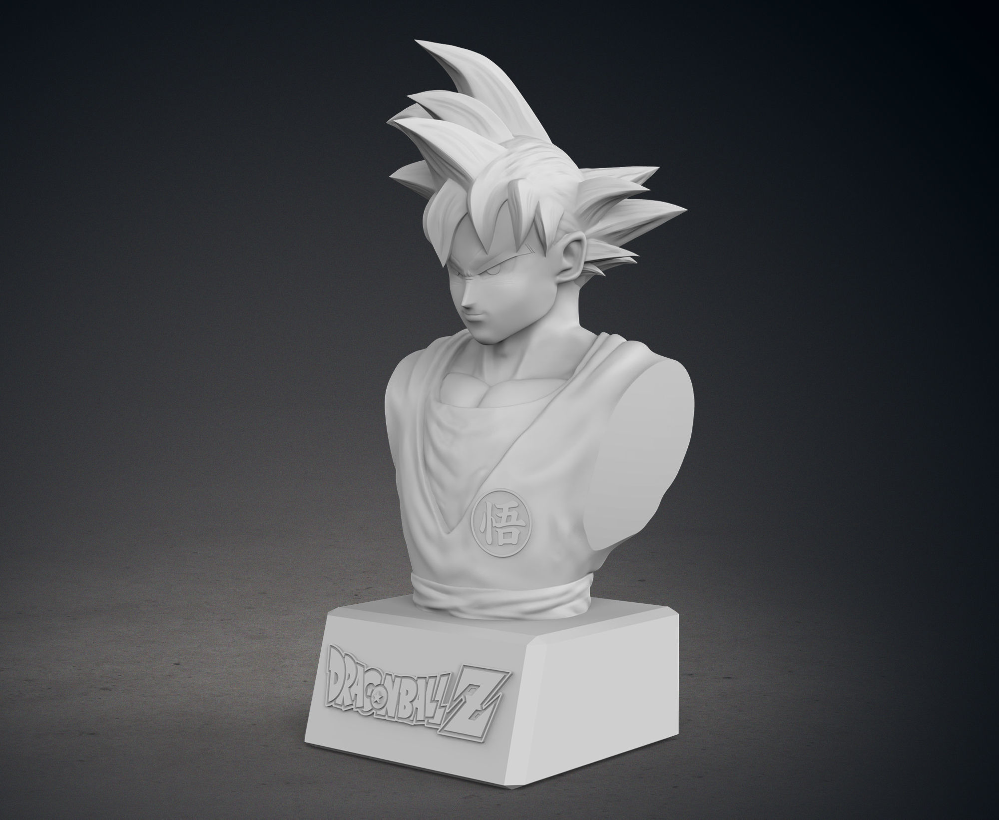 Son Goku Bust 3D print model_2