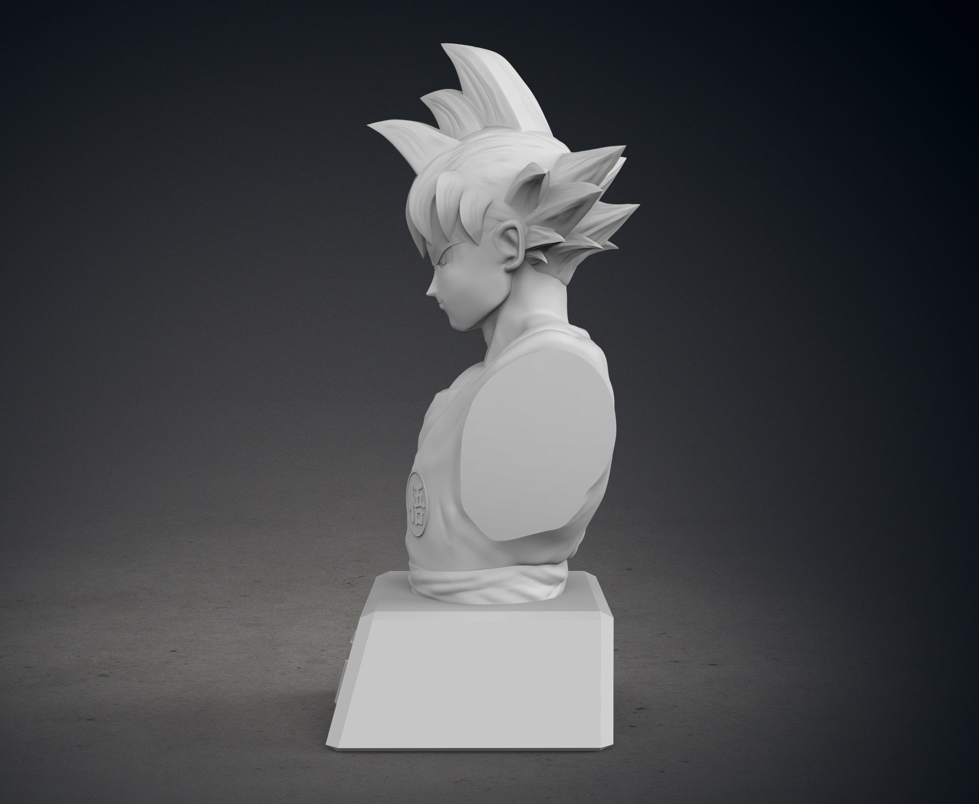 Son Goku Bust 3D print model_3