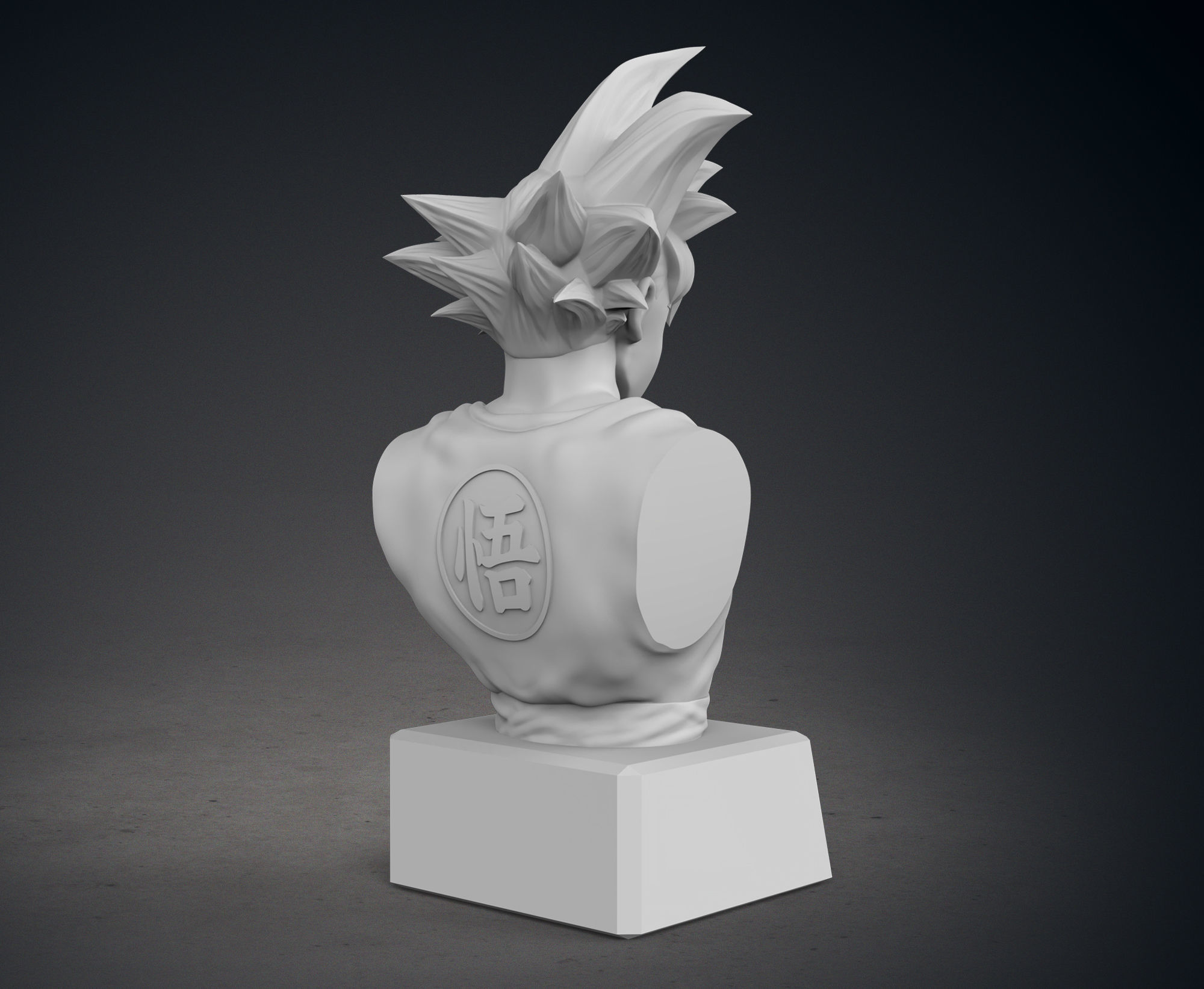 Son Goku Bust 3D print model_6