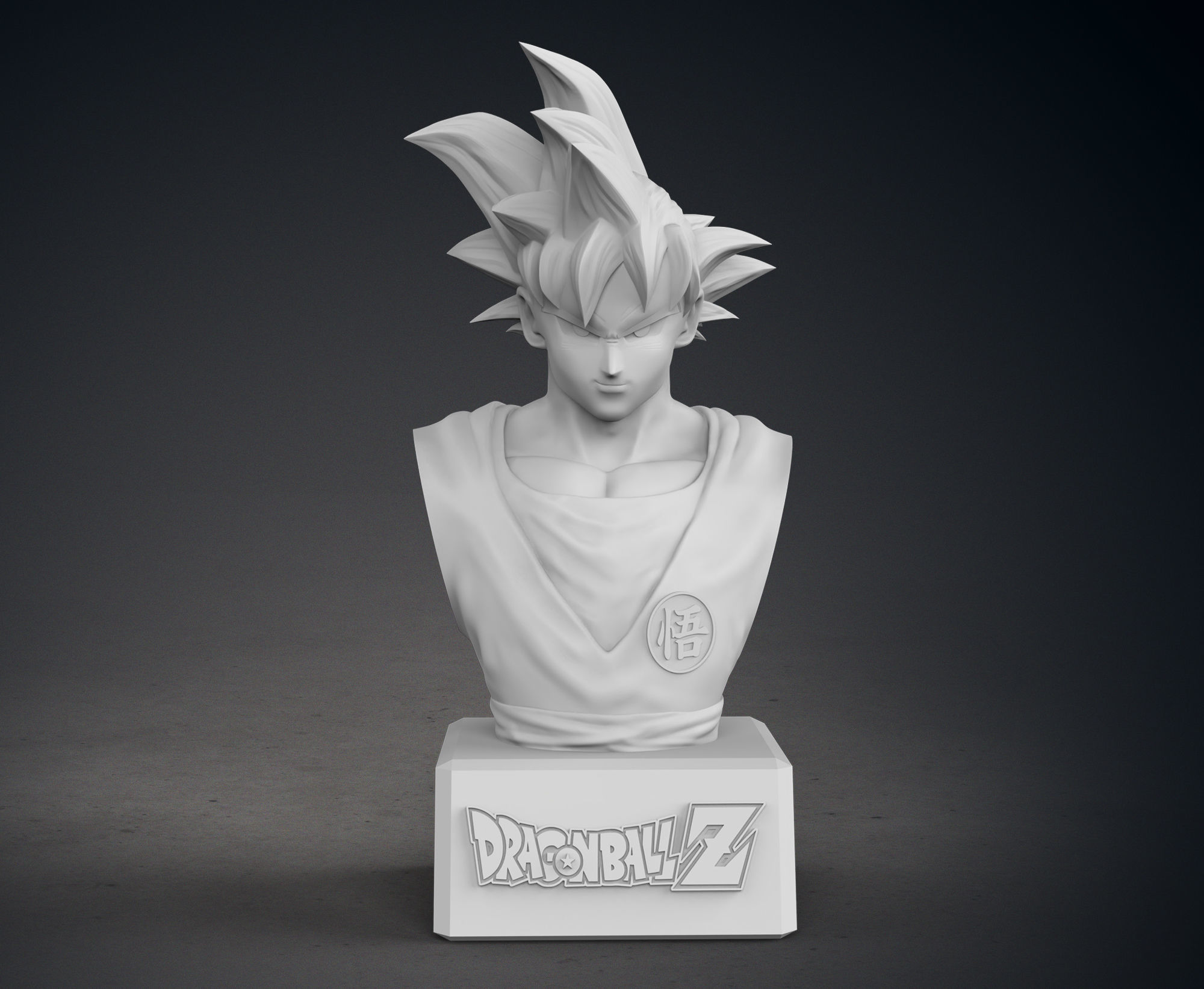 Son Goku Bust 3D print model_1