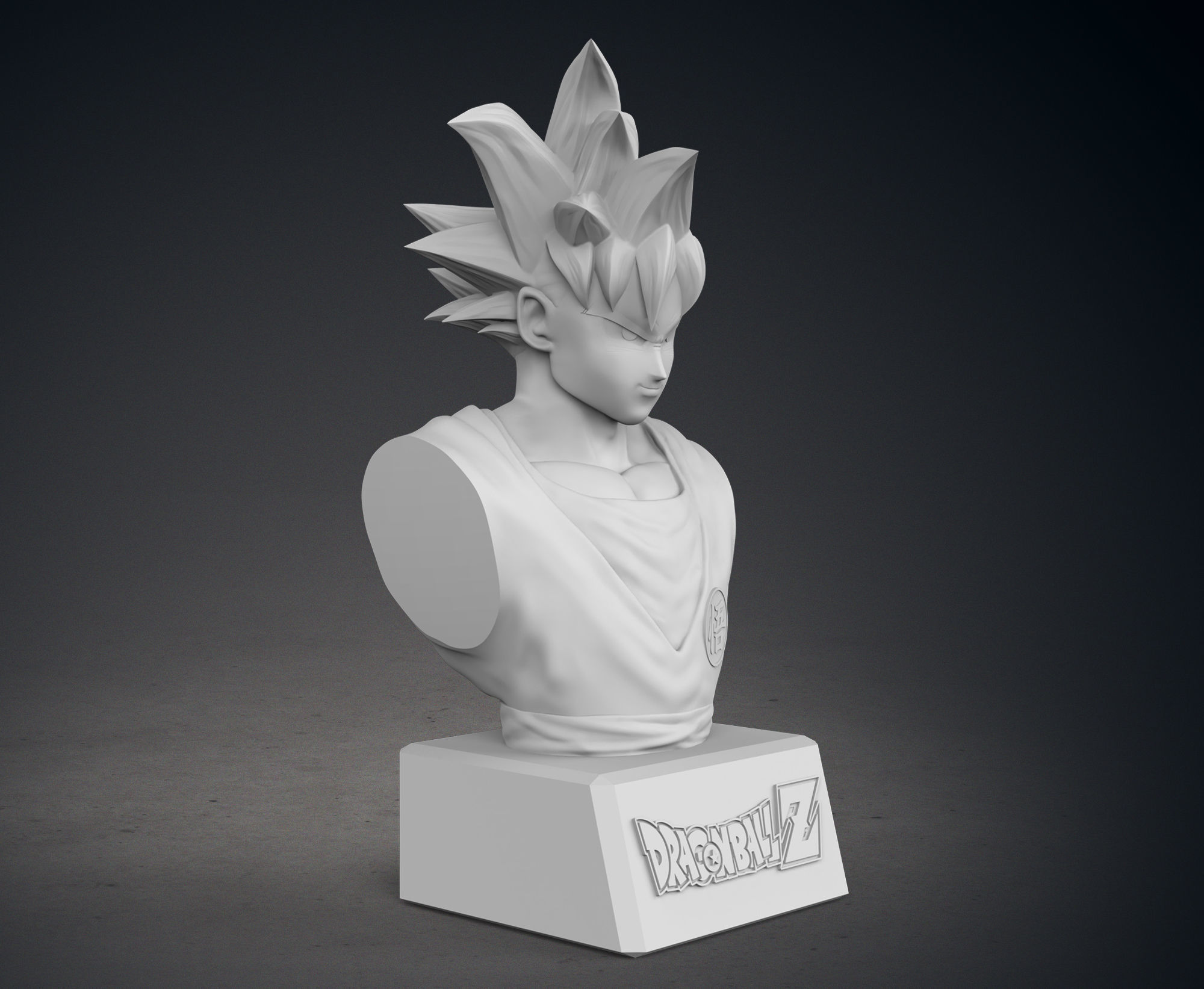 Son Goku Bust 3D print model_8