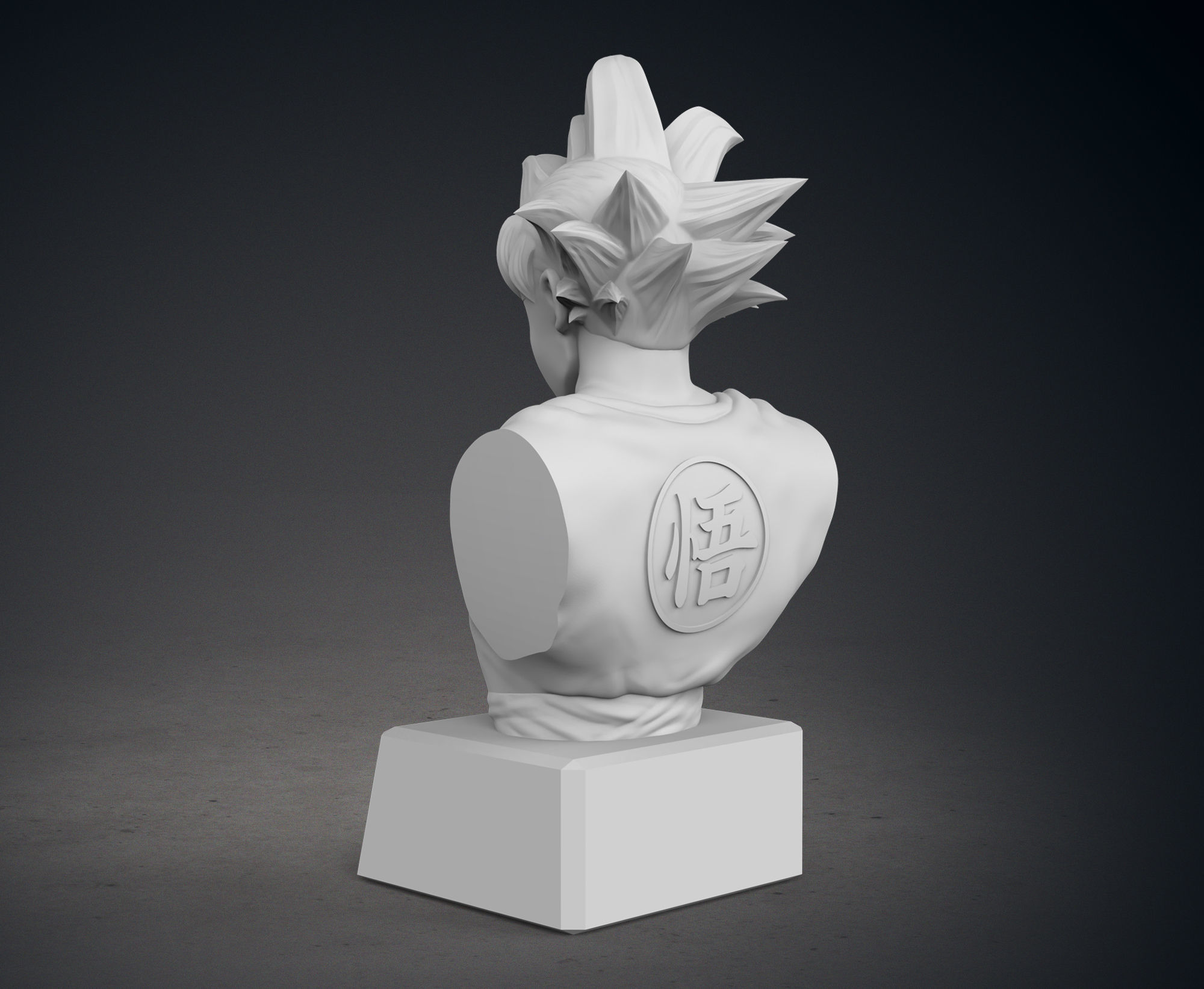 Son Goku Bust 3D print model_4