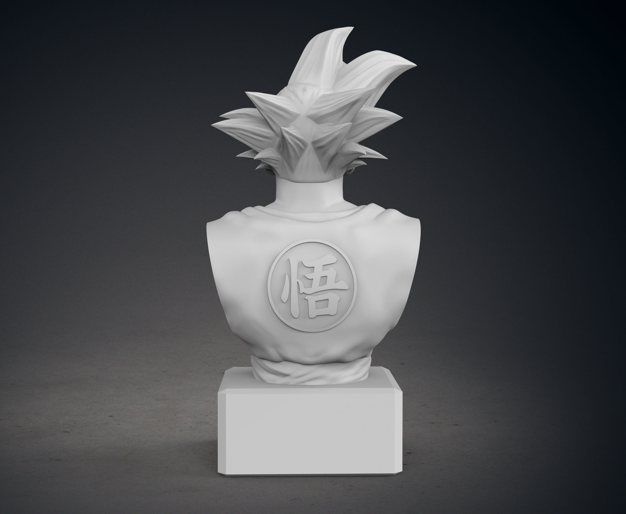Son Goku Bust 3D print model_5