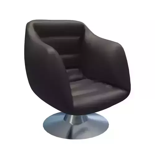 Rotating Black Sofa 3D model