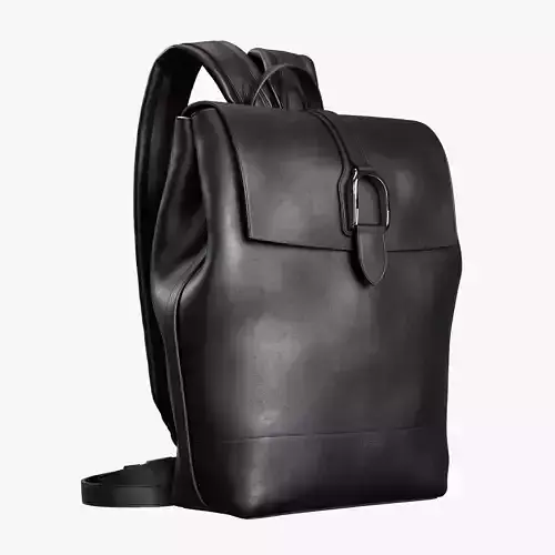 Ralph Lauren Welington Calfskin Backpack Black