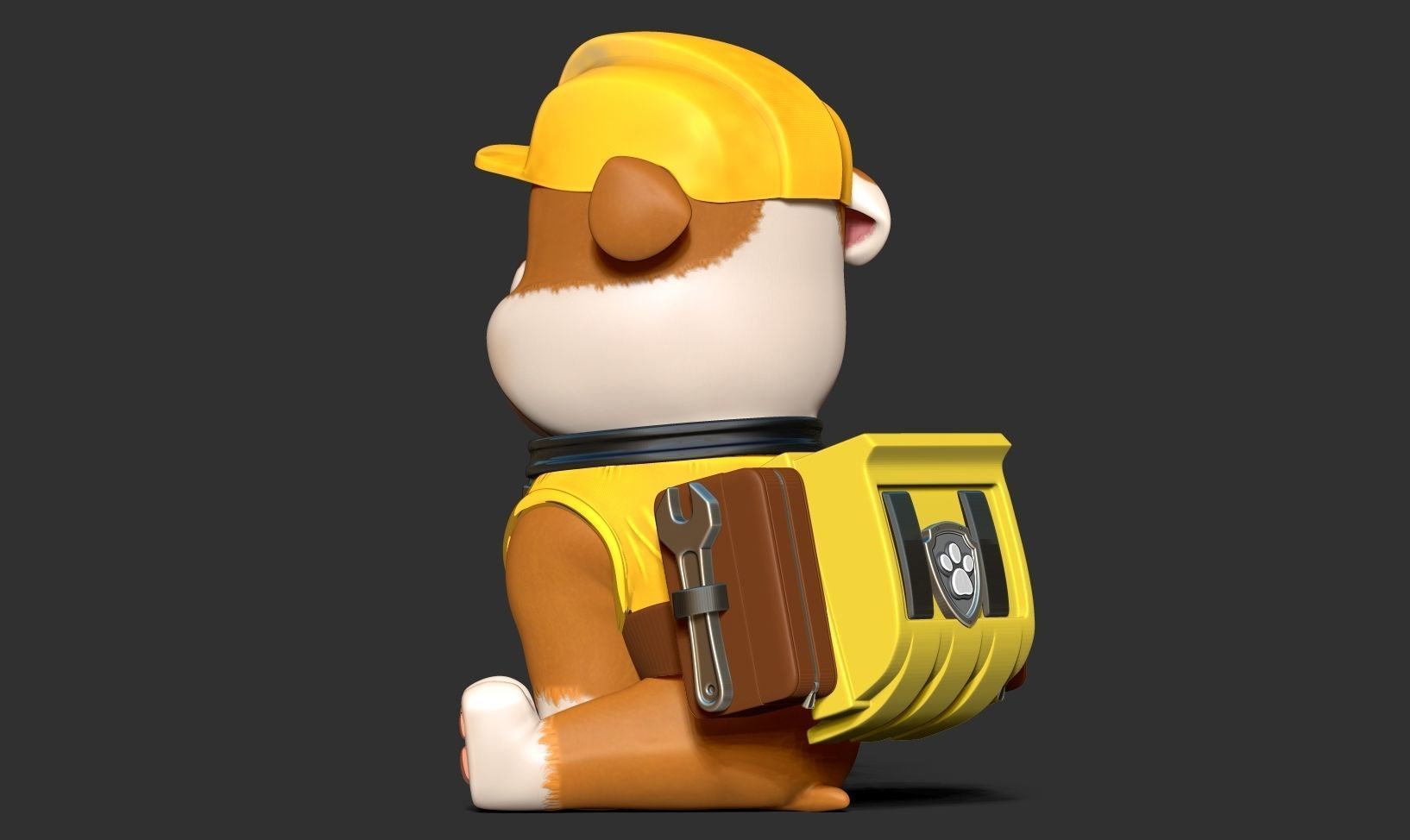 Rubble - Paw Patrol Fanart 3D print model_7