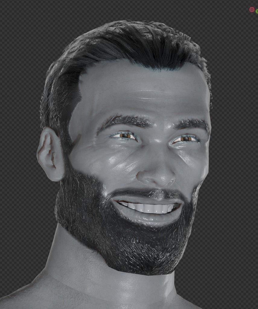 GIGACHAD Male 3D model_9