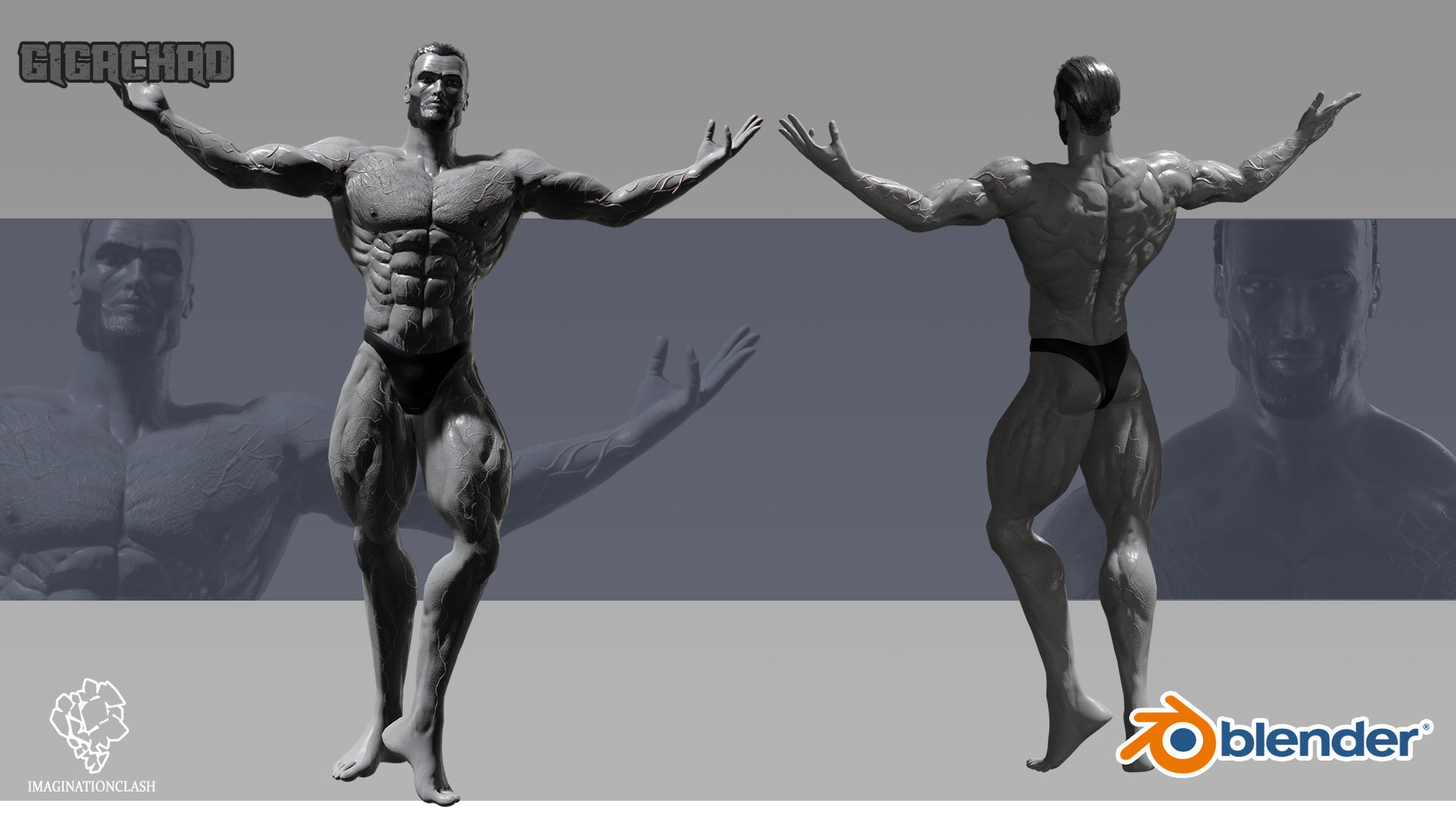 GIGACHAD Male 3D model_1