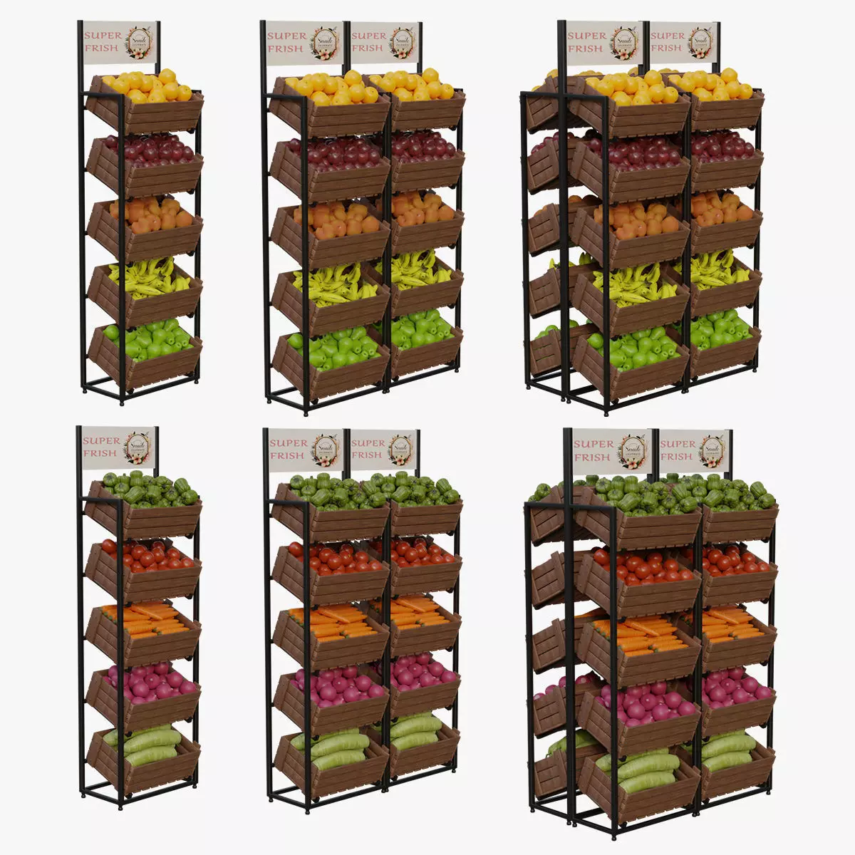 Food Stands 3D model_0