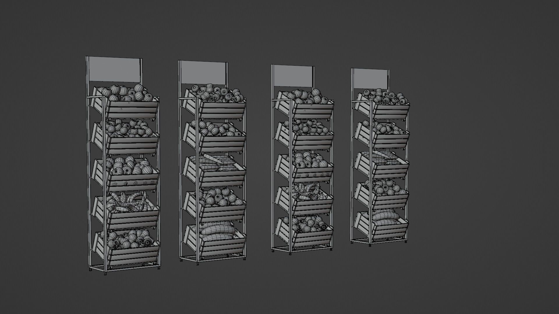 Food Stands 3D model_10