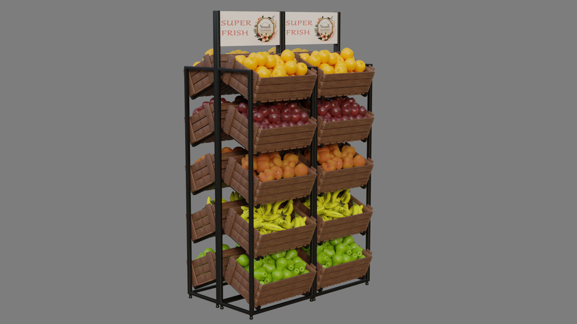 Food Stands 3D model_9