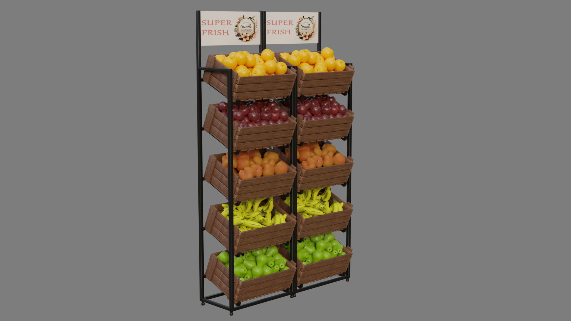 Food Stands 3D model_7