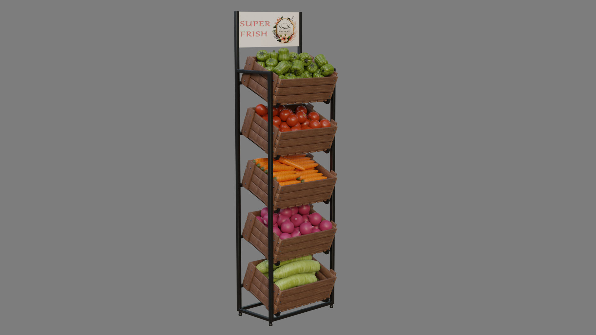 Food Stands 3D model_5