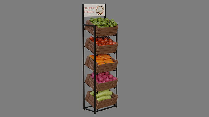 Food Stands 3D model 6
