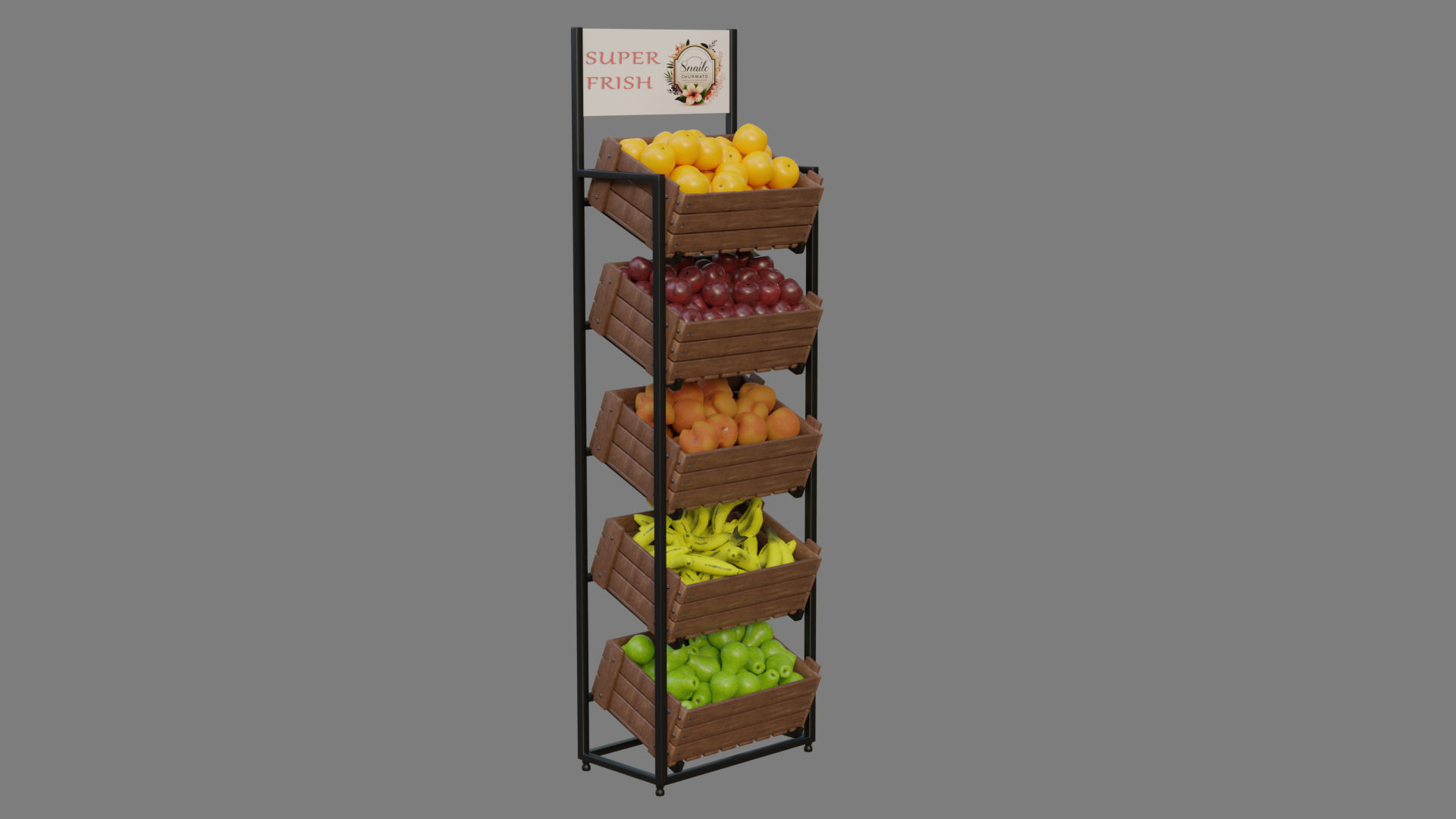 Food Stands 3D model_4