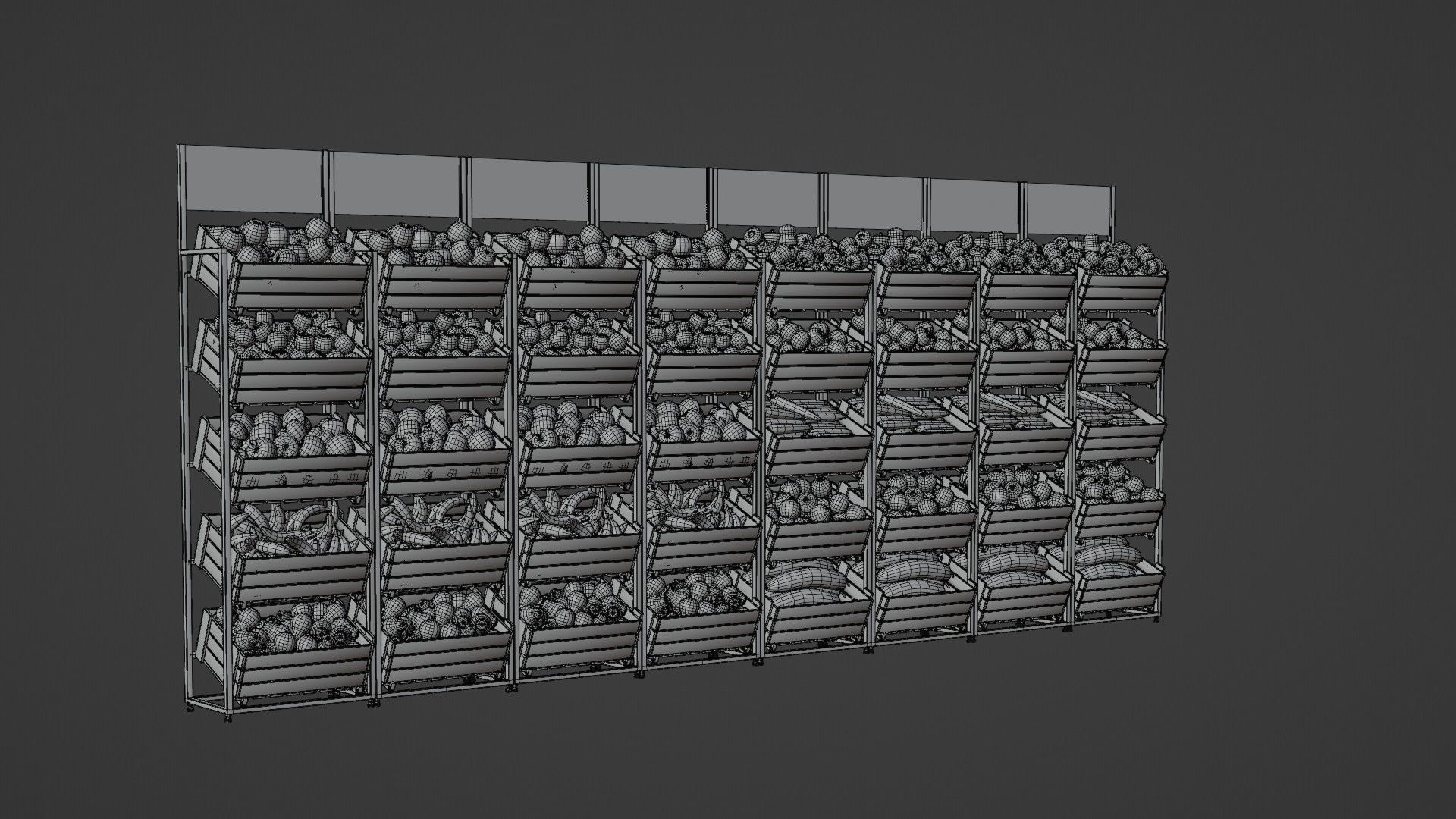 Food Stands 3D model_12