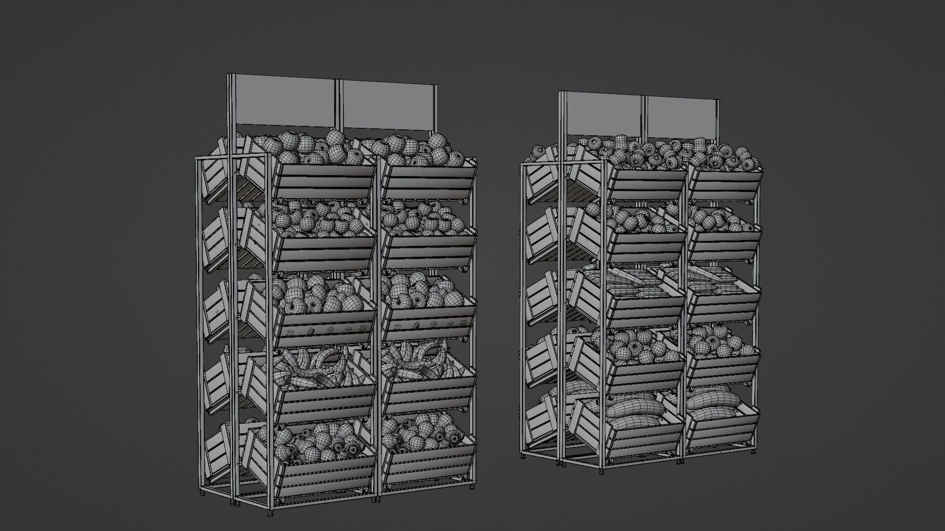Food Stands 3D model_11