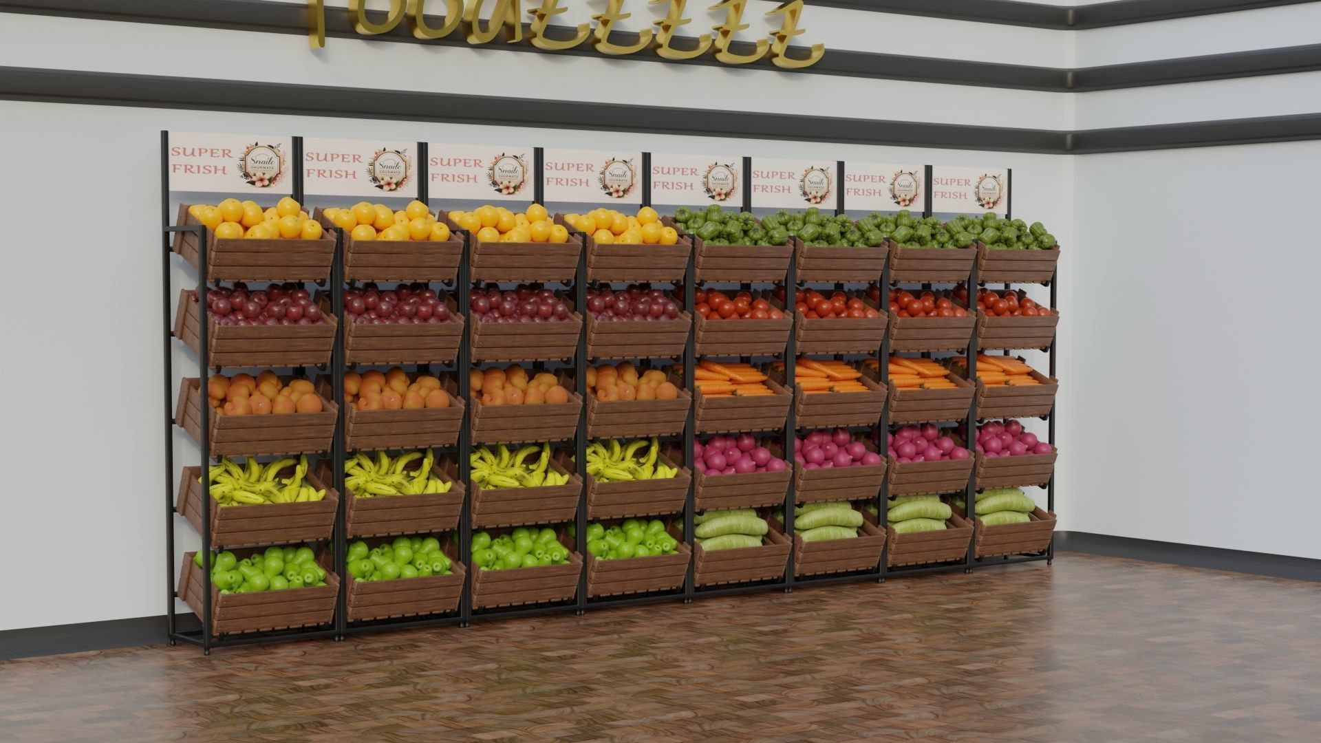 Food Stands 3D model_1