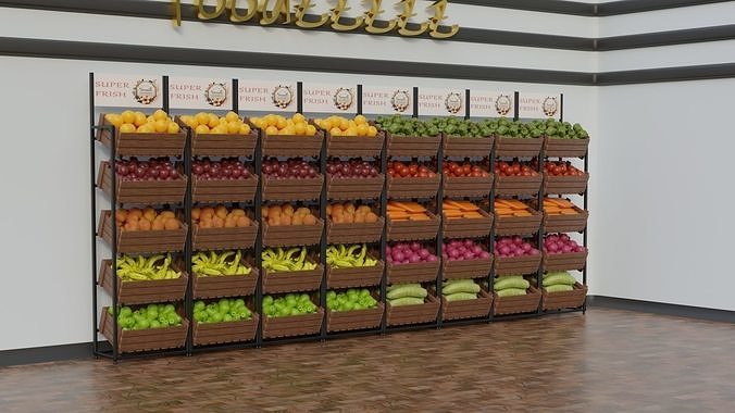Food Stands 3D model 2