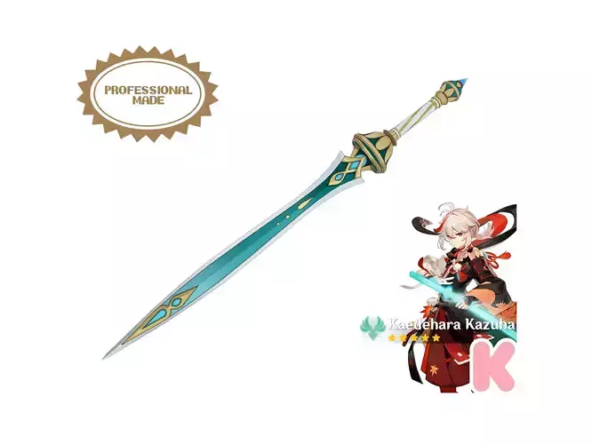 Genshin Cosplay - Kaedehara Kazuha Cosplay - Xiphos Moonlight 3D print model