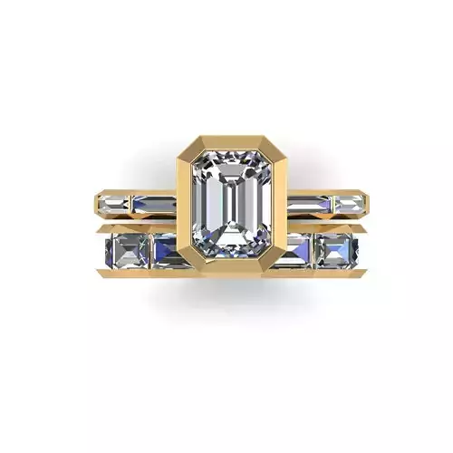 Emerald Engagement Ring Version2