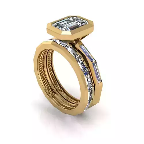 Emerald Wedding Ring Version3