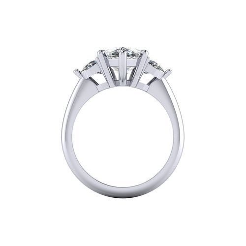 Pear Diamond Ring Version2 3D print model