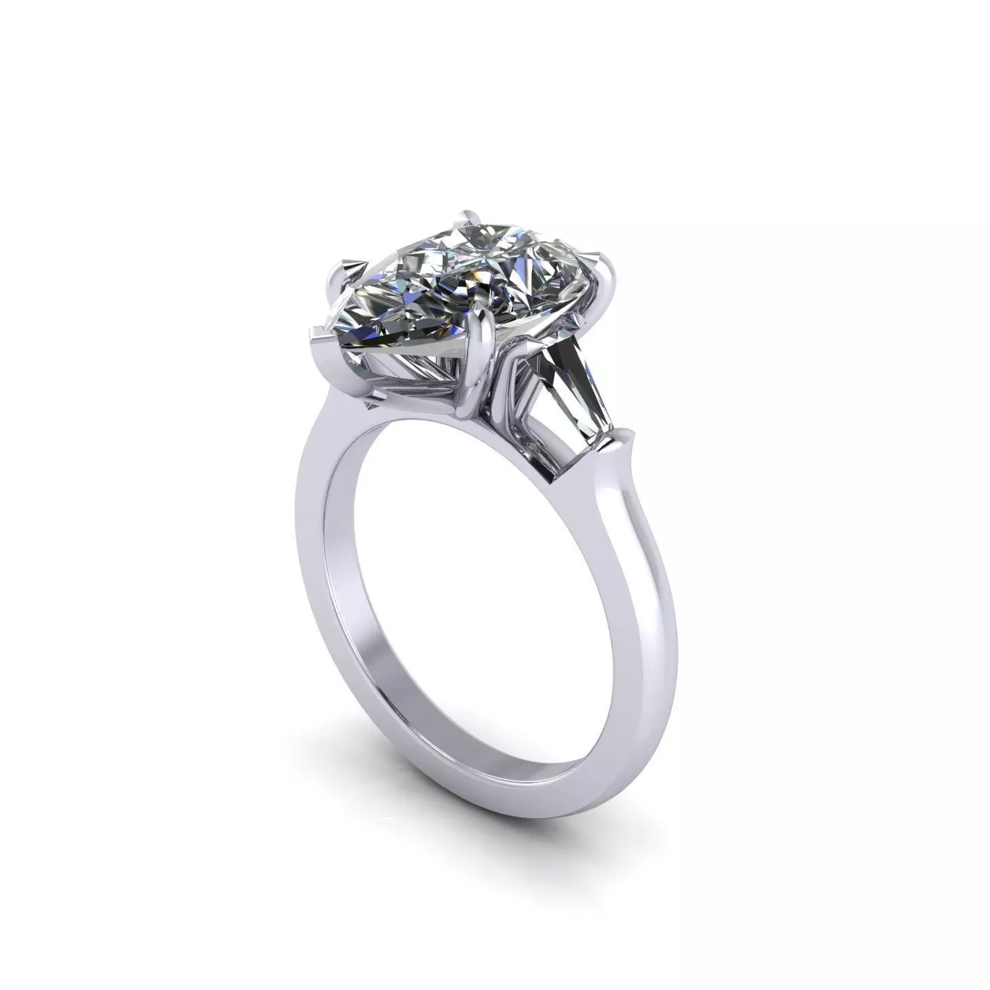 Pear Wedding Ring Version3 3D print model_0