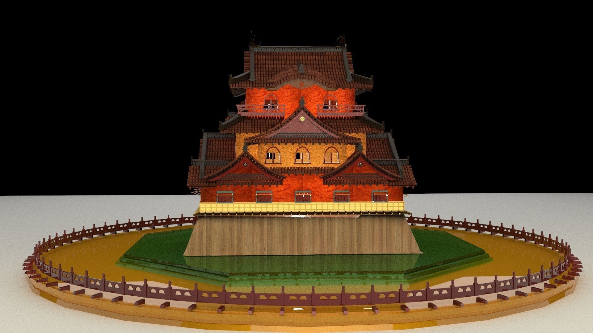 Chinese ancient  house   3D model_3