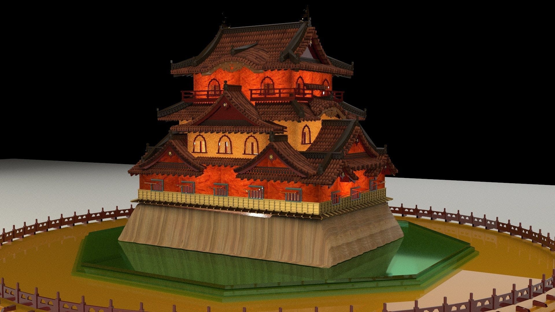 Chinese ancient  house   3D model_4