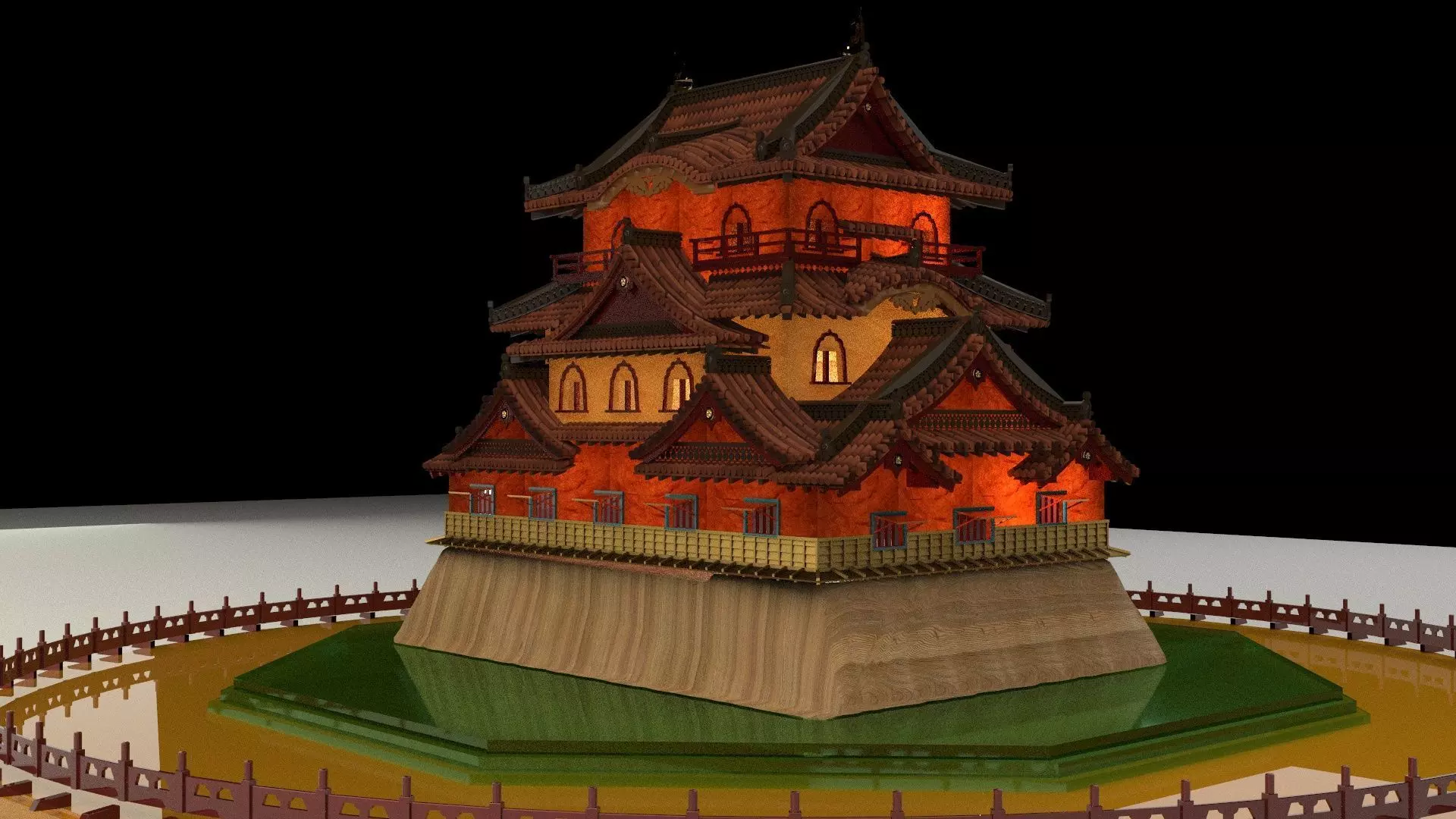 Chinese ancient  house   3D model_0