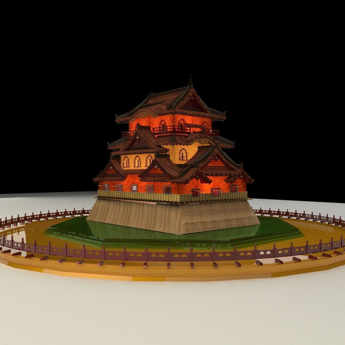 Chinese ancient  house   3D model_5