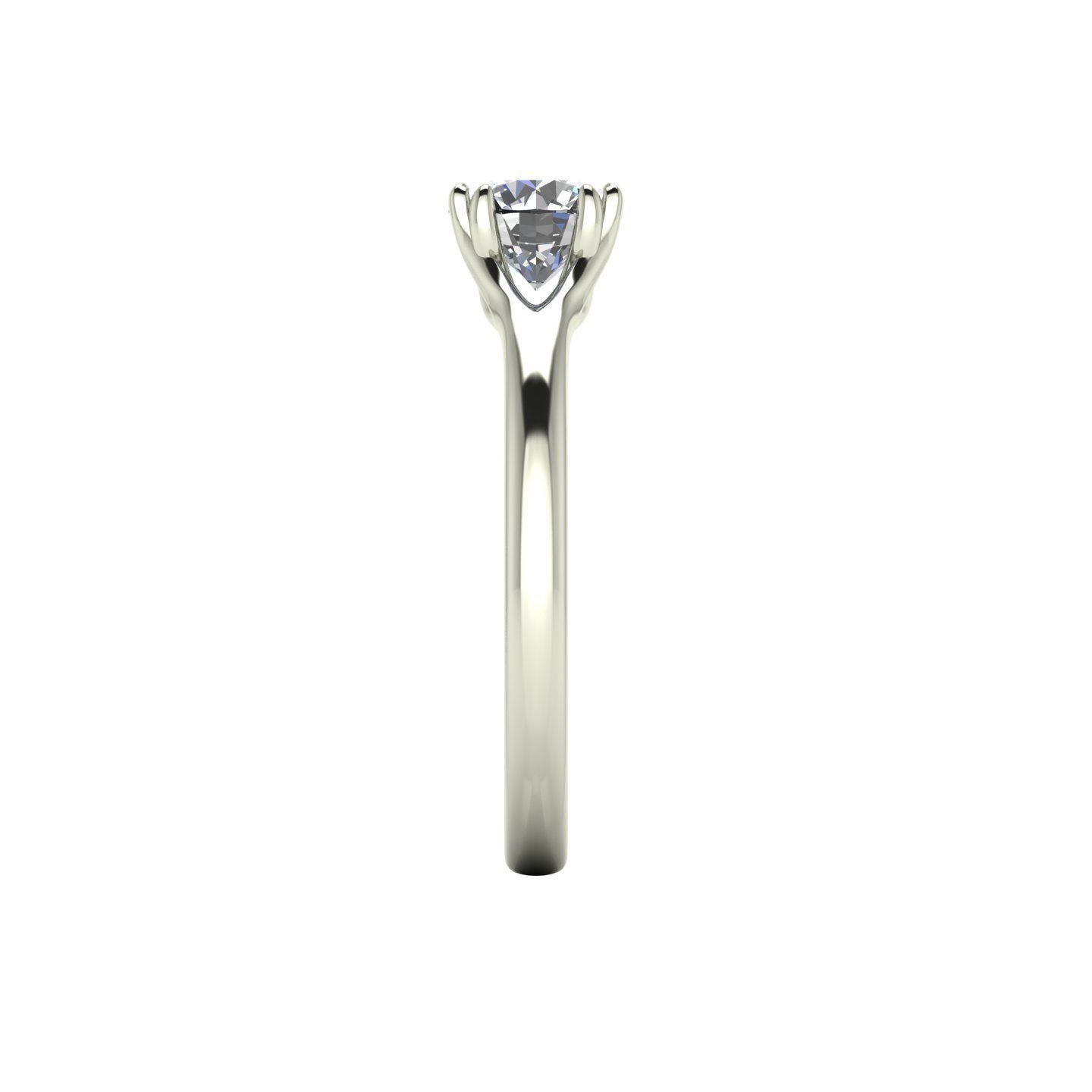 Solitaire Twist Prong Wedding Ring 3D print model_4