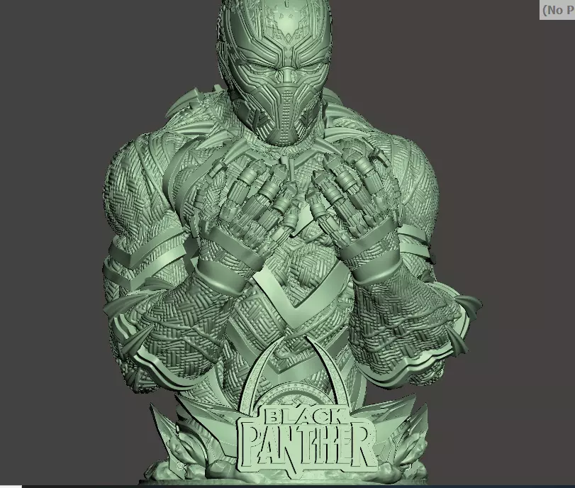 Black panther bust 3D print model