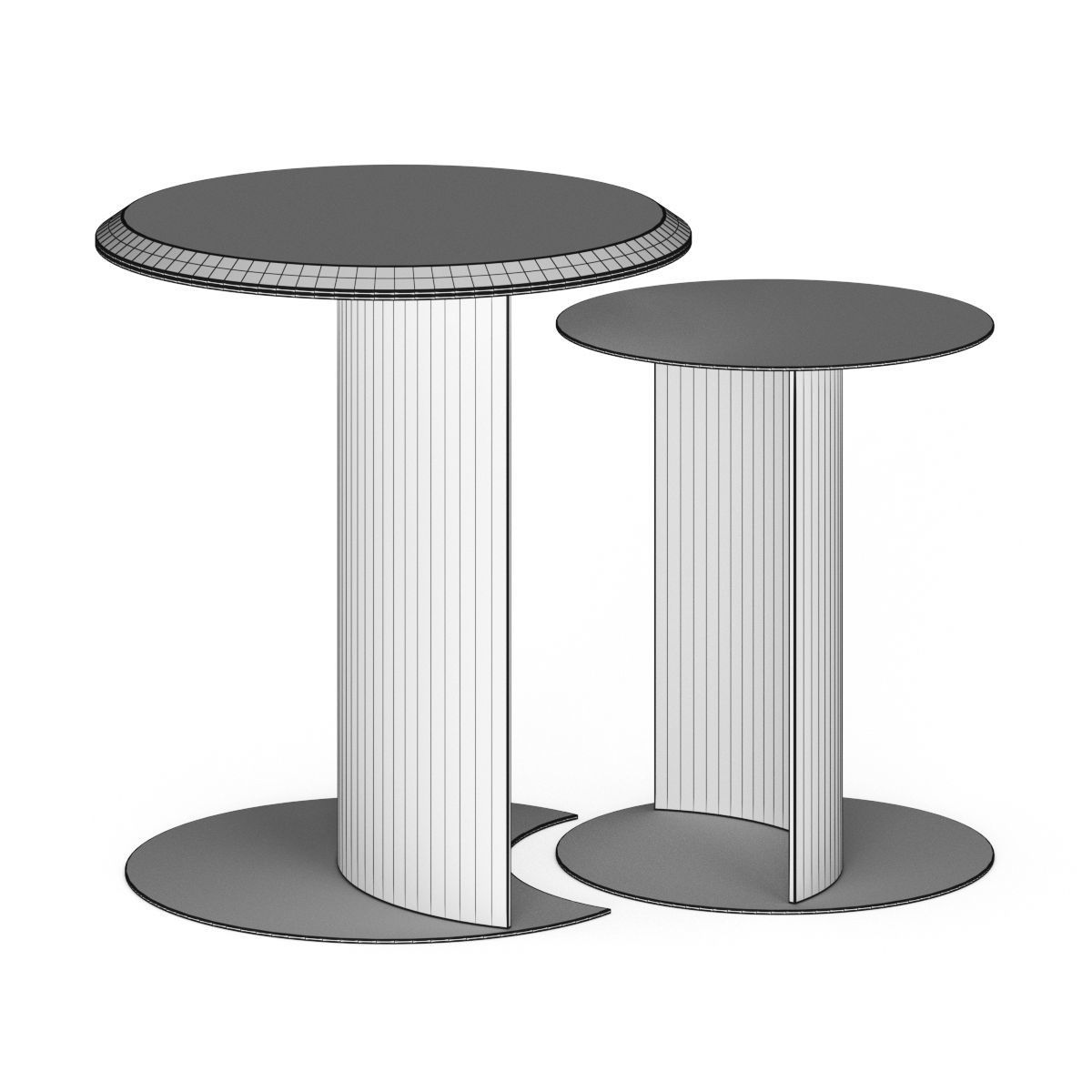 Gold Castle Alloy Coffee Table 3D model_1