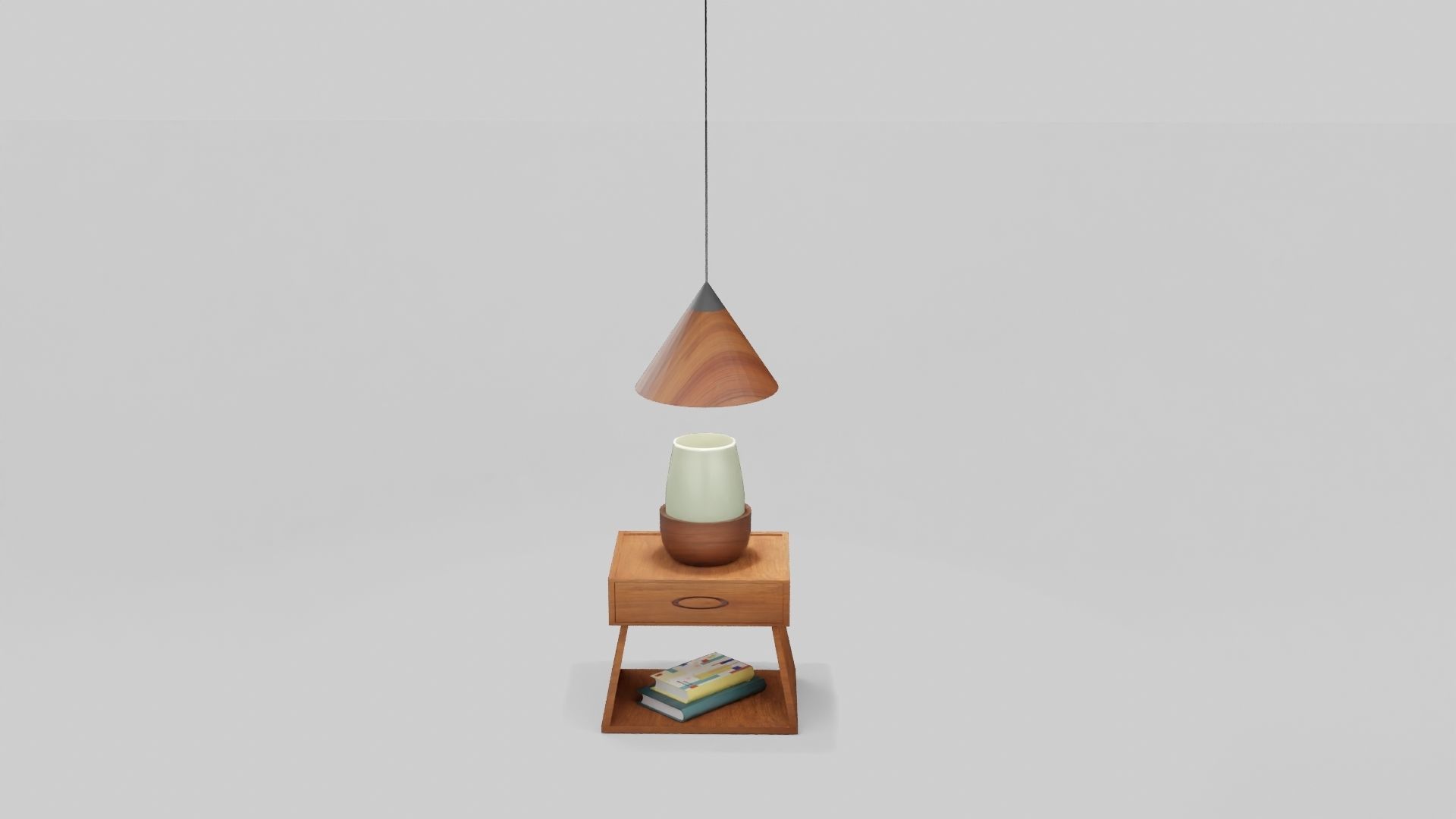 Bedside Table 3D model_2