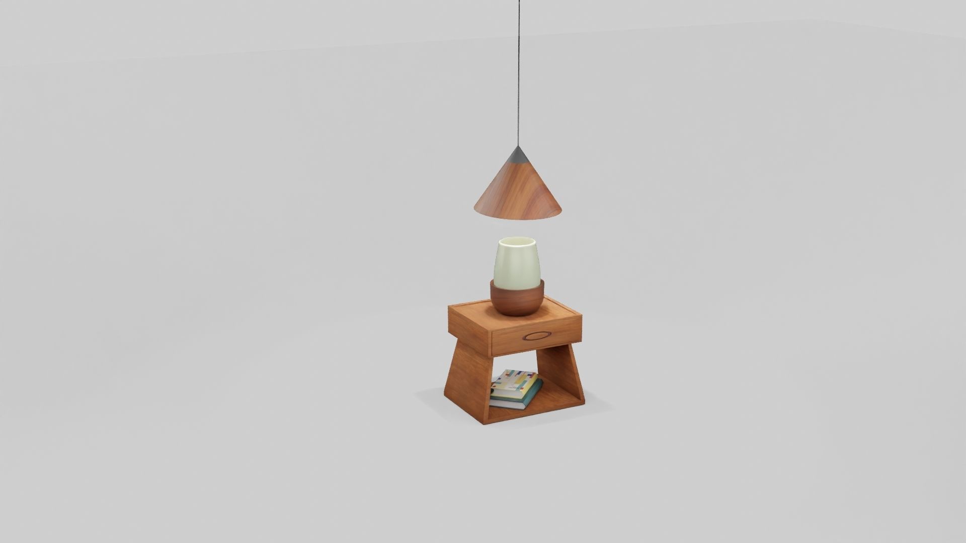 Bedside Table 3D model_4