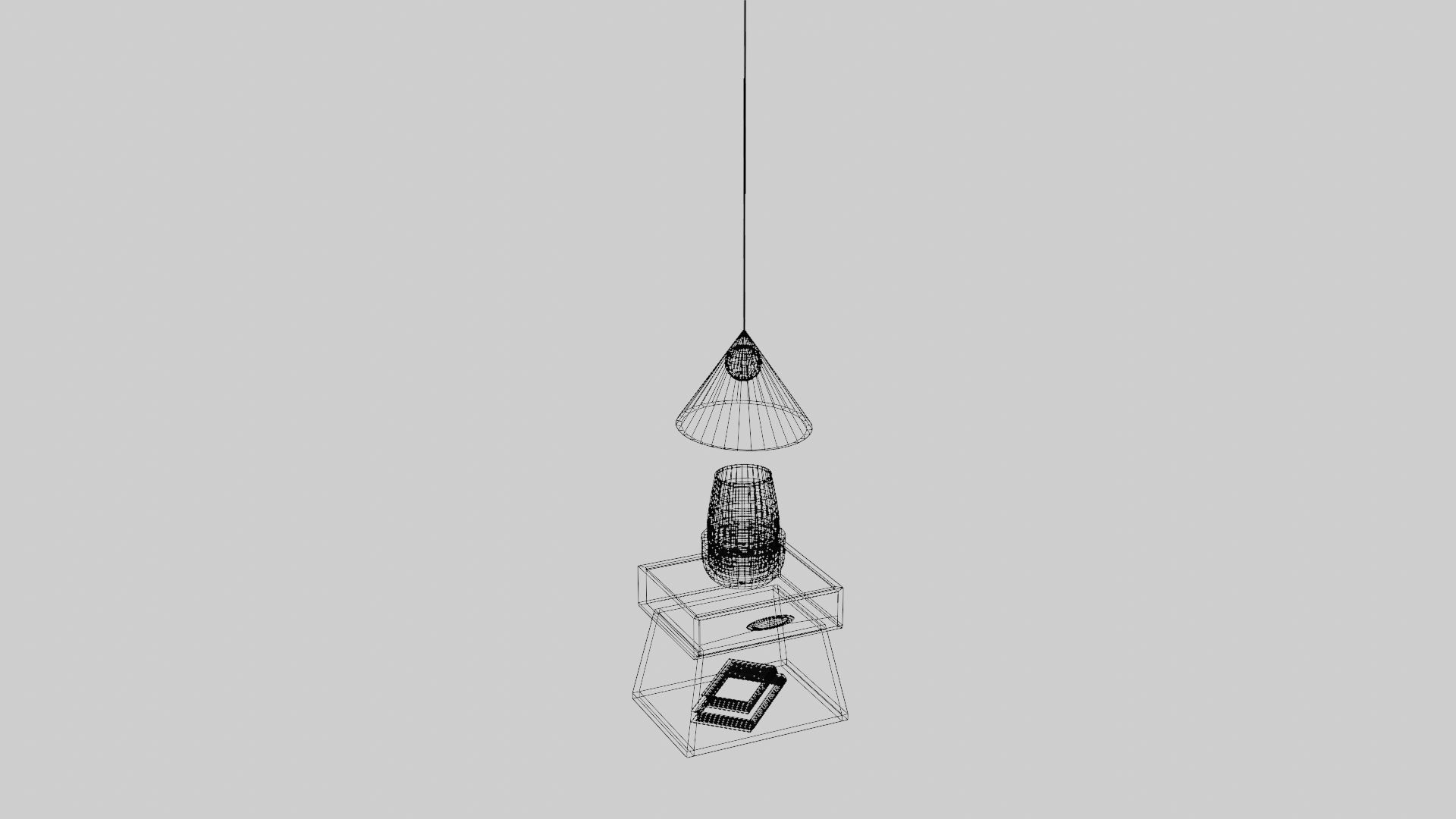 Bedside Table 3D model_5
