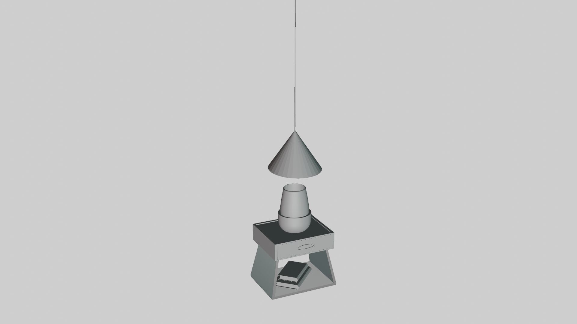 Bedside Table 3D model_6
