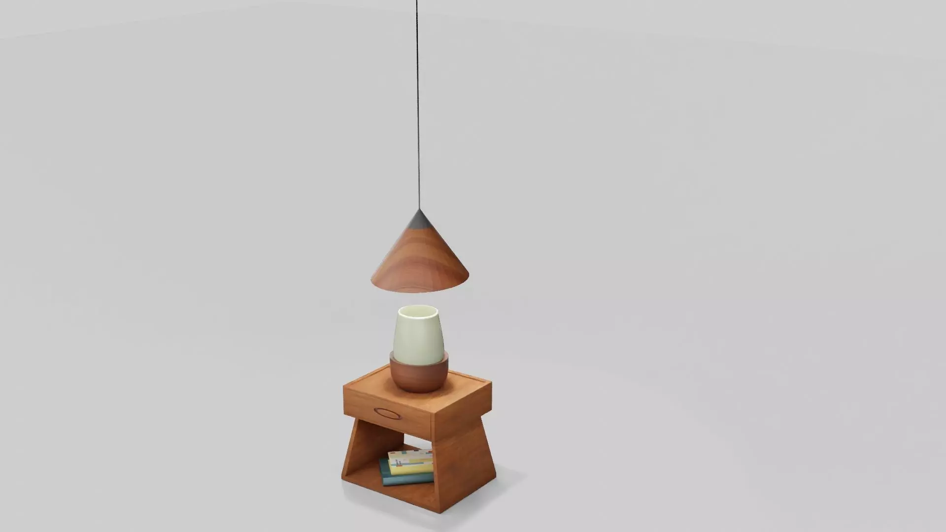 Bedside Table 3D model_0