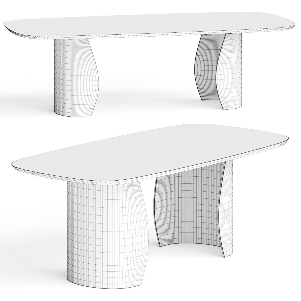 Reflex Petalo 72 Dining Table 3D model_2