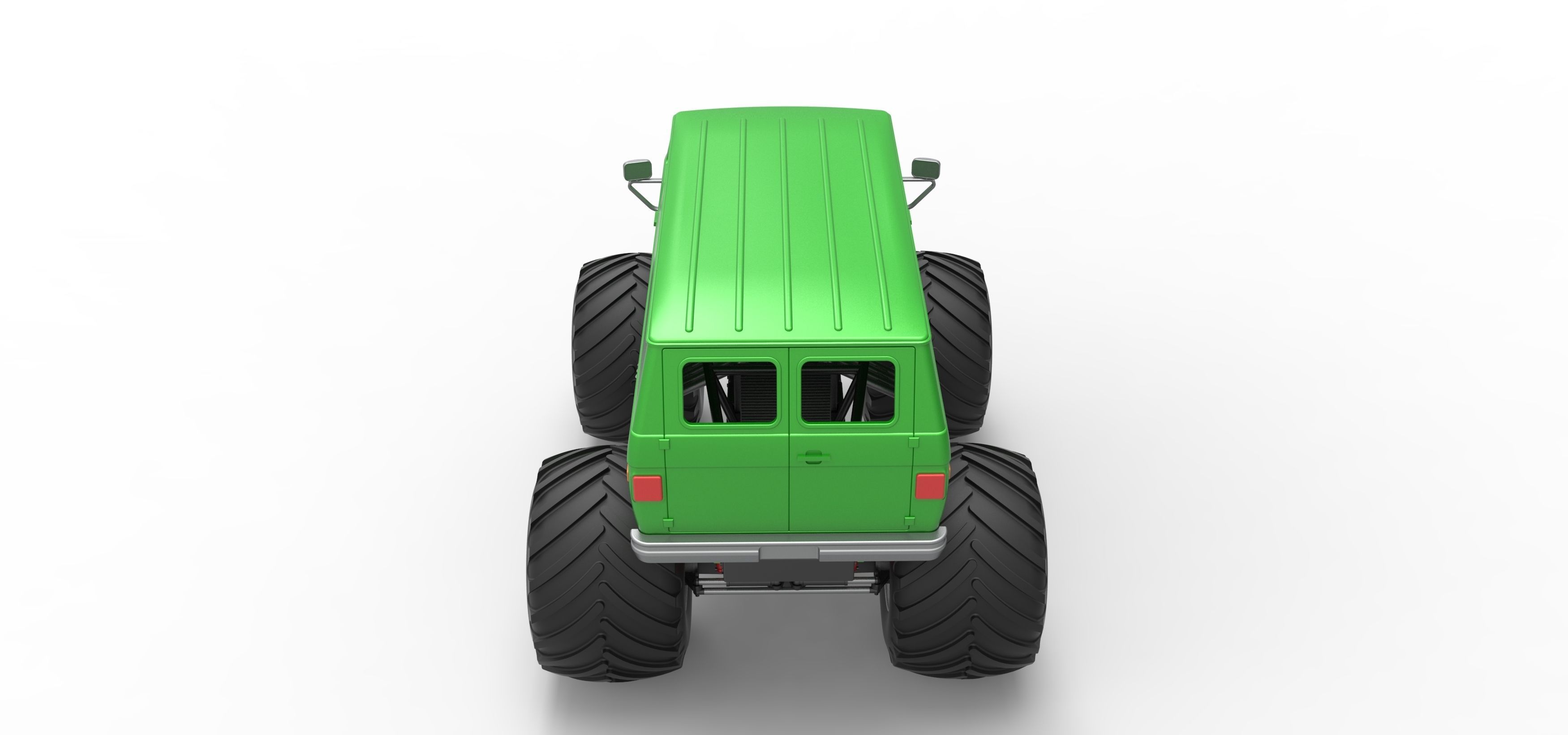 Monster Truck Van Scale 1 to 25 3D print model_17