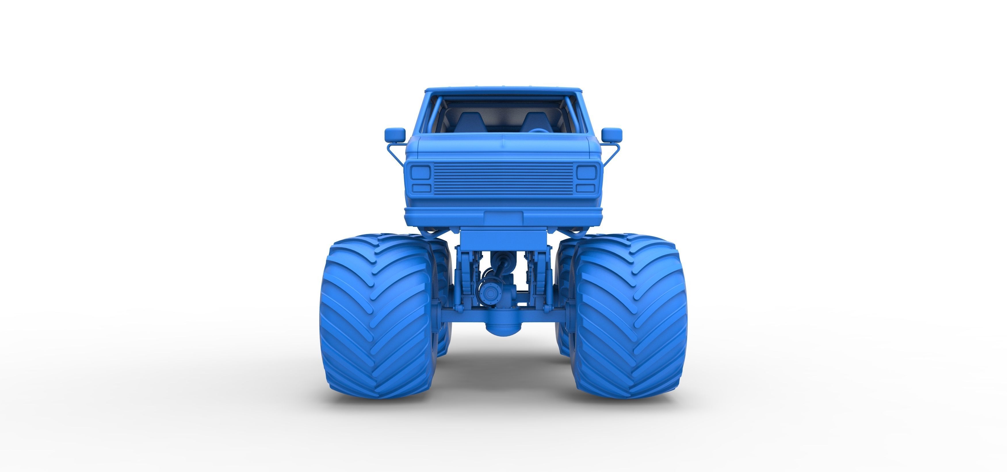 Monster Truck Van Scale 1 to 25 3D print model_24
