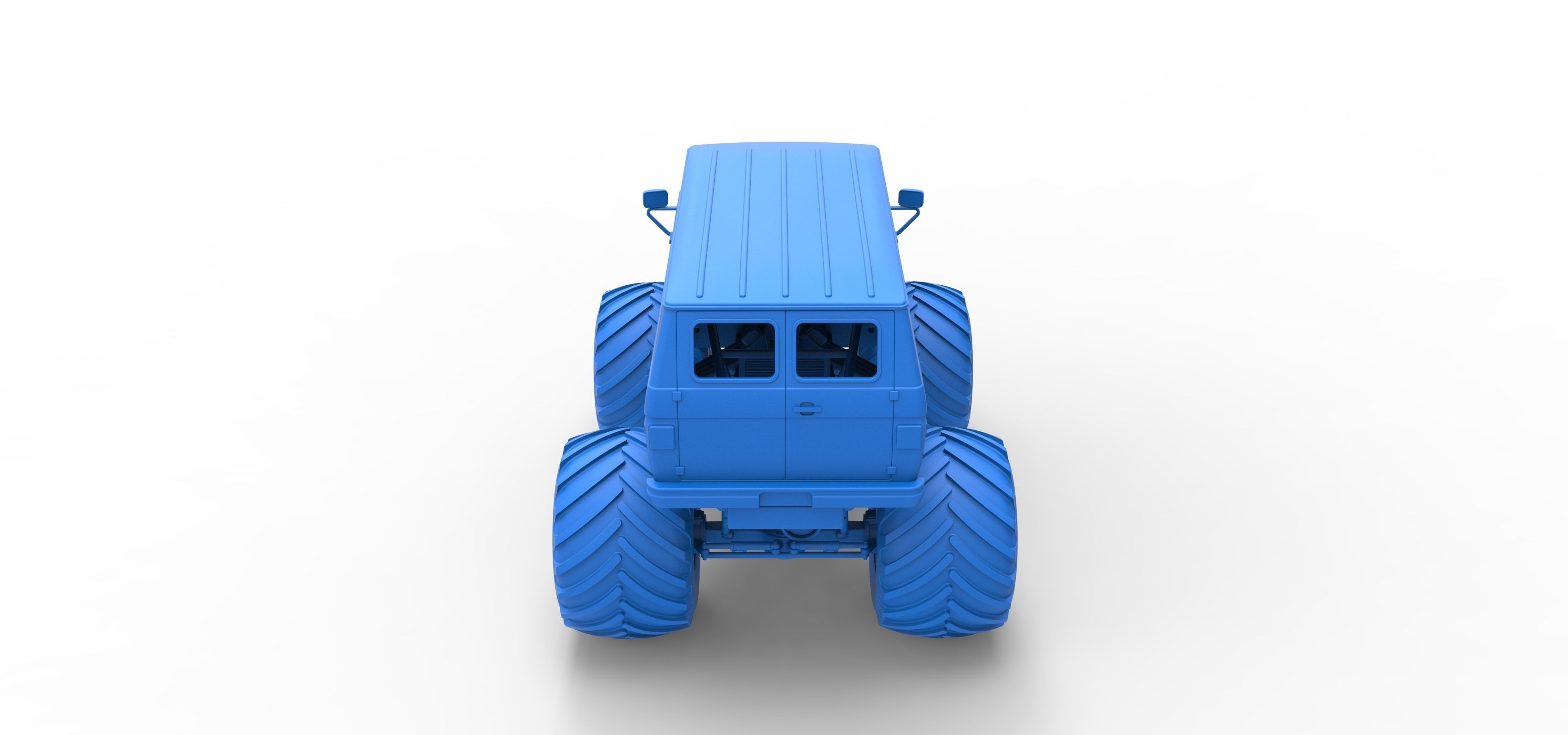 Monster Truck Van Scale 1 to 25 3D print model_34
