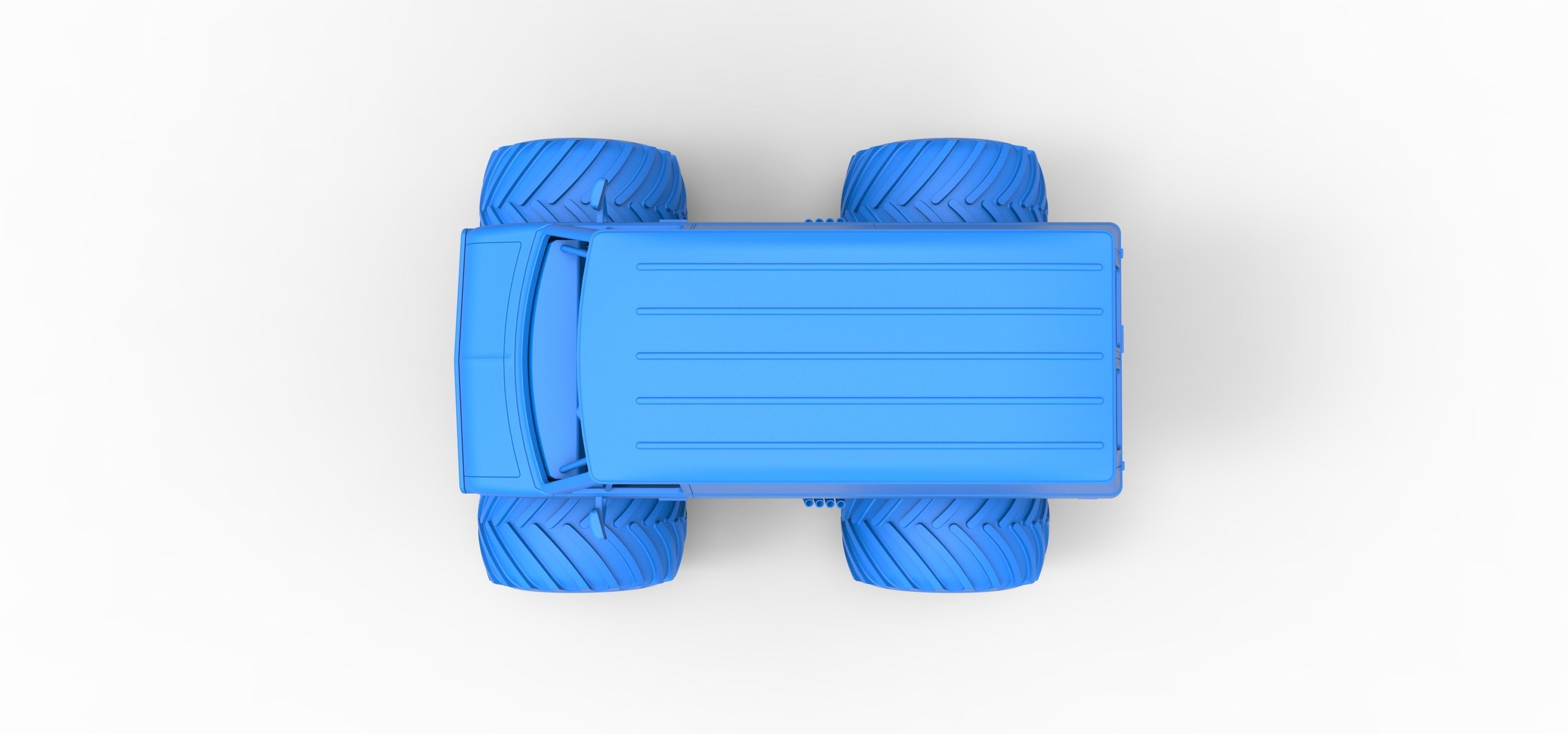 Monster Truck Van Scale 1 to 25 3D print model_28