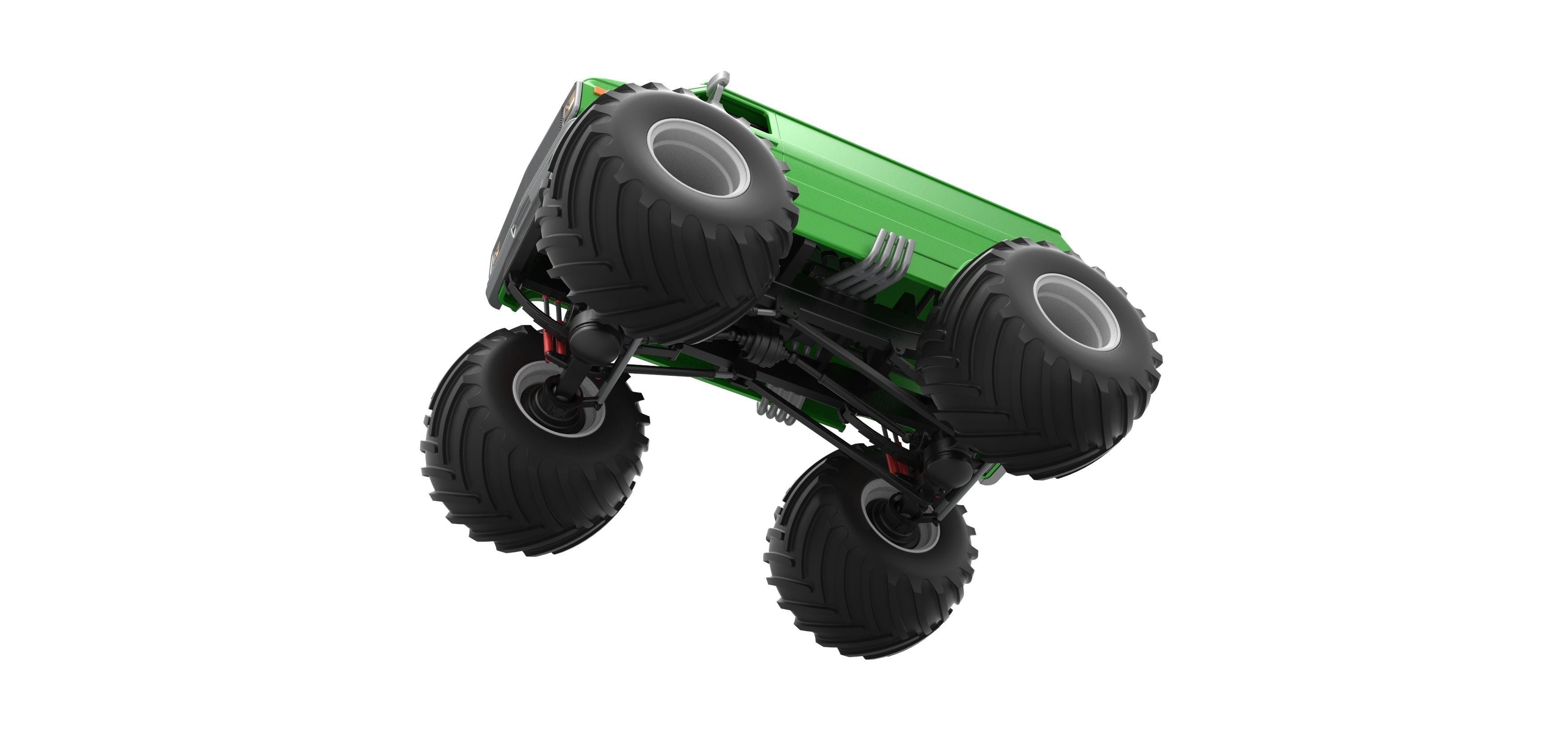 Monster Truck Van Scale 1 to 25 3D print model_3