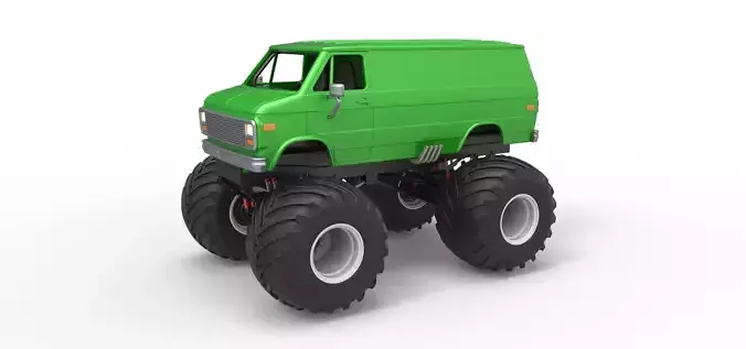 Monster Truck Van Scale 1 to 25