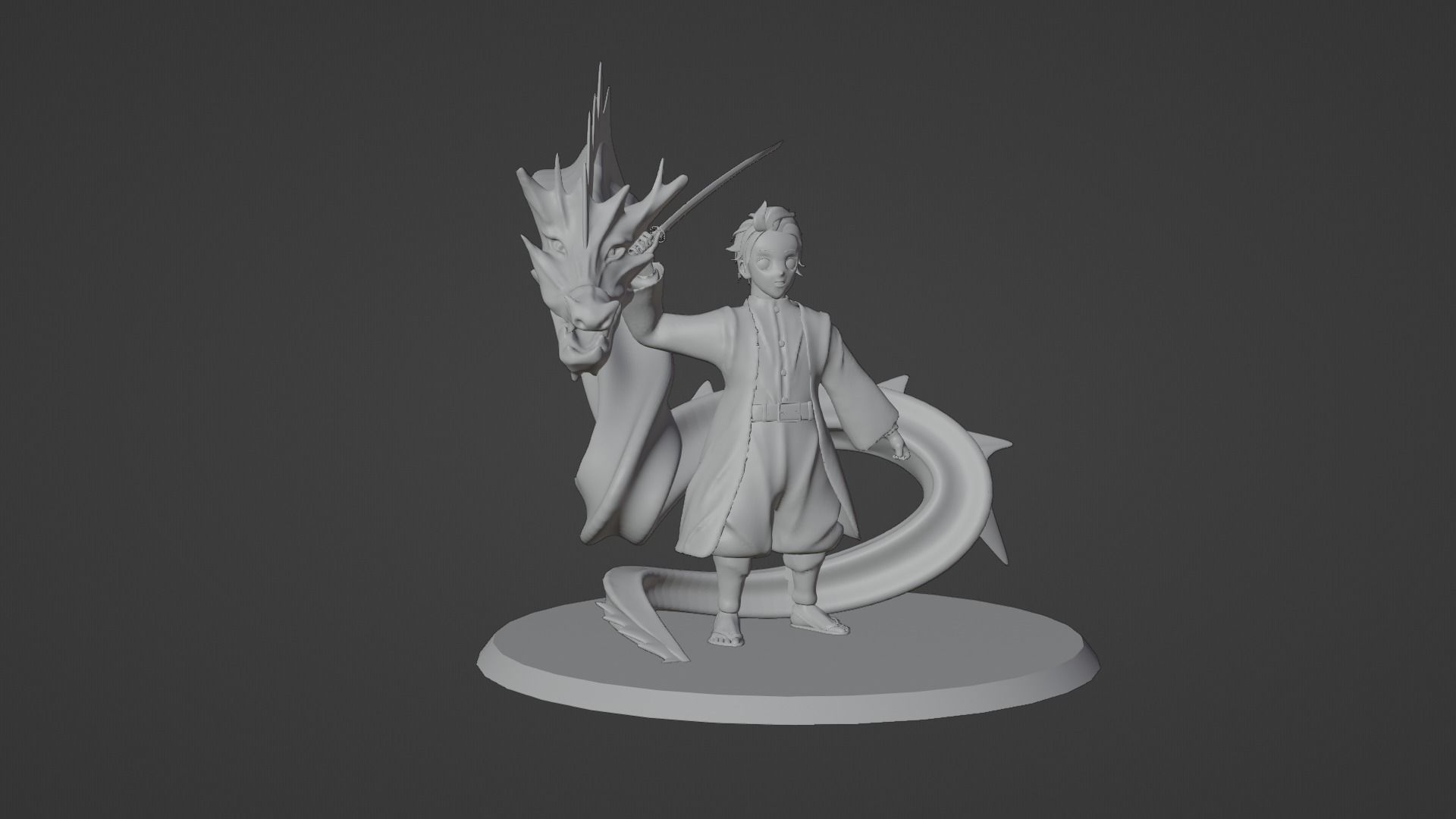 Tanjiro 3D Model 3D print model_4