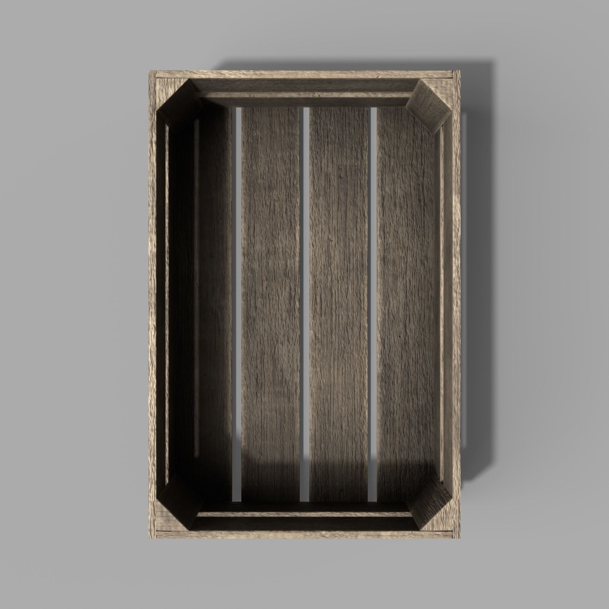 Wooden Boxes Pack Crate Old Low-poly 3D model_19